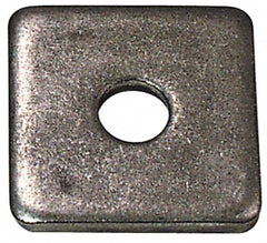 Gibraltar - 5/8" Bolt, 2-1/4" Square, Galvanized Finish, Steel Square Flat Washer - 11/16" ID, 3/16" Thick - Americas Industrial Supply