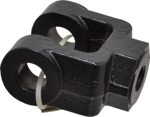 Schrader Bellows - 7/16-20 Thread, Hydraulic Cylinder Female Rod Clevis - 4,250 Lb Capacity - Americas Industrial Supply