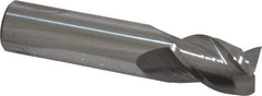 Accupro - 5/8", 7/8" LOC, 5/8" Shank Diam, 3" OAL, 3 Flute, Solid Carbide Square End Mill - Single End, Uncoated, Spiral Flute, 40° Helix, Centercutting, Right Hand Cut, Right Hand Flute - Americas Industrial Supply