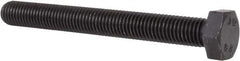 Value Collection - M12x1.75mm Metric Coarse, 110mm Length Under Head Hex Head Cap Screw - Fully Threaded, Grade 8.8 Steel, Uncoated, 19mm Hex - Americas Industrial Supply