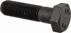 Value Collection - M12x1.25mm Metric Fine, 45mm Length Under Head Hex Head Cap Screw - Partially Threaded, Grade 8.8 Steel, Uncoated, 19mm Hex - Americas Industrial Supply