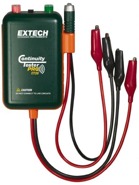 Extech - Circuit Continuity Tester - LED Display, 9V Power Supply - Americas Industrial Supply