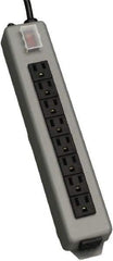 Tripp-Lite - 9 Outlets, 120 VAC15 Amps, 15' Cord, Power Outlet Strip - Keyhole, Tab Mount, 5-15 NEMA Configuration, 13-3/4" Strip - Americas Industrial Supply