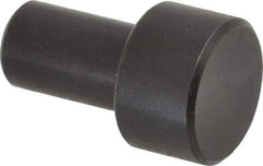 Gibraltar - 27/32" OAL, 3/8" Head Height, 5/8" OD, Low Carbon Steel, Ground, Press Fit Rest Button - Black Oxide Coating, 3/8" Pin Diam - Americas Industrial Supply