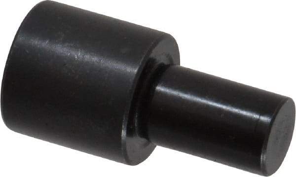 Gibraltar - 1-3/32" OAL, 5/8" Head Height, 5/8" OD, Low Carbon Steel, Ground, Press Fit Rest Button - Black Oxide Coating, 3/8" Pin Diam - Americas Industrial Supply