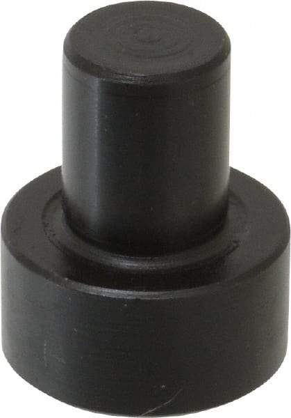 Gibraltar - 1-1/32" OAL, 7/16" Head Height, 7/8" OD, Low Carbon Steel, Ground, Press Fit Rest Button - Black Oxide Coating, 1/2" Pin Diam - Americas Industrial Supply