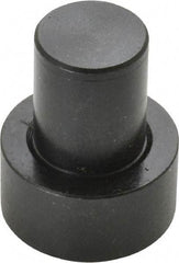 Gibraltar - 1-7/32" OAL, 1/2" Head Height, 1" OD, Low Carbon Steel, Ground, Press Fit Rest Button - Black Oxide Coating, 5/8" Pin Diam - Americas Industrial Supply