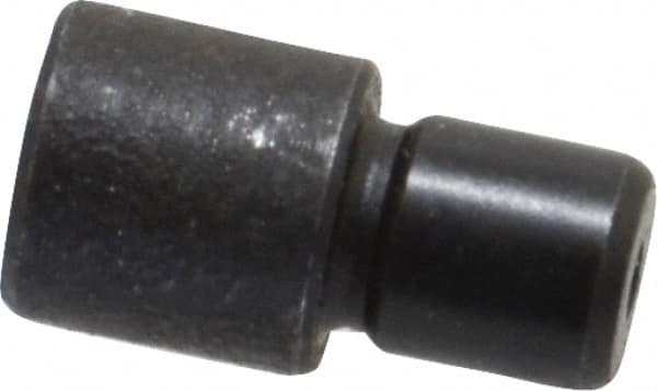 Gibraltar - 15/32" OAL, 1/4" Head Height, 1/4" OD, 52100 Steel, Unground, Press Fit Rest Button - Black Oxide Coating, 0.1885" Pin Diam - Americas Industrial Supply