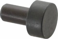 Gibraltar - 23/32" OAL, 1/4" Head Height, 1/2" OD, 52100 Steel, Unground, Press Fit Rest Button - Black Oxide Coating, 1/4" Pin Diam - Americas Industrial Supply