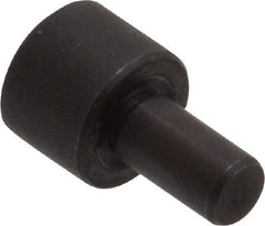 Gibraltar - 27/32" OAL, 3/8" Head Height, 1/2" OD, 52100 Steel, Unground, Press Fit Rest Button - Black Oxide Coating, 1/4" Pin Diam - Americas Industrial Supply