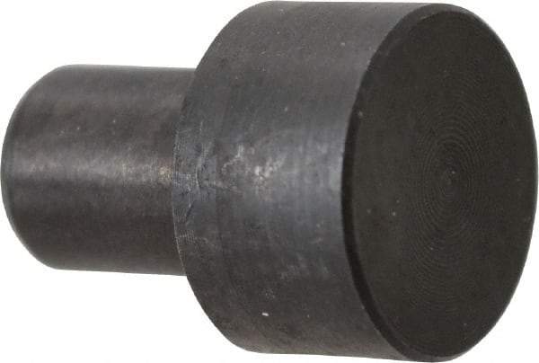 Gibraltar - 27/32" OAL, 3/8" Head Height, 5/8" OD, 52100 Steel, Unground, Press Fit Rest Button - Black Oxide Coating, 3/8" Pin Diam - Americas Industrial Supply