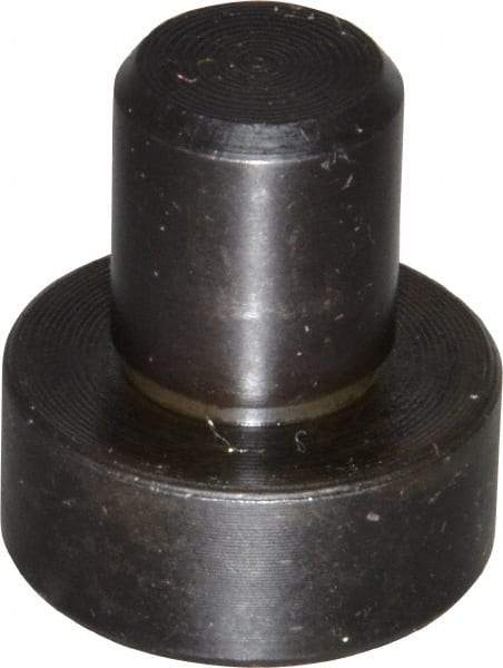 Gibraltar - 0.969" OAL, 3/8" Head Height, 7/8" OD, 52100 Steel, Unground, Press Fit Rest Button - Black Oxide Coating, 1/2" Pin Diam - Americas Industrial Supply