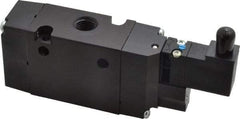 Parker - 1/4", 3-Way Body Ported Stacking Solenoid Valve - 24 VDC, 1.4 CV Rate, Air Return, 2.4" High x 5.29" Long - Americas Industrial Supply