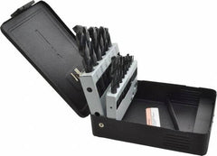 Triumph Twist Drill - 1/16 to 1/2", 135° Point, Oxide Finish, High Speed Steel Jobber Length Drill Bit Set - Americas Industrial Supply