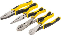 Stanley - 4 Piece Plier Set - Comes in Display Card - Americas Industrial Supply