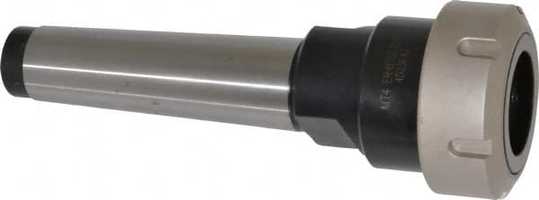 ETM - 1/8" to 1-1/2" Capacity, 4.862" Projection, 4MT Taper Shank, ER40 Collet Chuck - 4.862 Inch Projection - Exact Industrial Supply