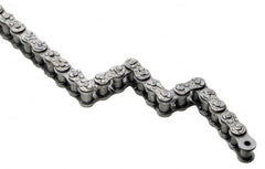 U.S. Tsubaki - 1-1/2" Pitch, Conveyor Chain - Chain No. 60, 1,410 Lb. Capacity, 10 Ft. Long, 15/32" Roller Diam, 1/2" Roller Width - Americas Industrial Supply