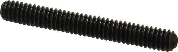 Holo-Krome - 1/4-20 UNC, 2" OAL, Cup Point Set Screw - Grade 8 Alloy Steel, 1/8" Key - Americas Industrial Supply
