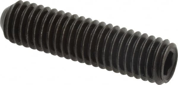 Holo-Krome - 3/8-16 UNC, 1-1/2" OAL, Cup Point Set Screw - Grade 8 Alloy Steel, 3/16" Key - Americas Industrial Supply