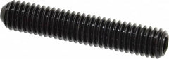 Holo-Krome - 3/8-16 UNC, 2" OAL, Cup Point Set Screw - Grade 8 Alloy Steel, 3/16" Key - Americas Industrial Supply