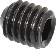 Holo-Krome - 7/16-14 UNC, 1/2" OAL, Cup Point Set Screw - Grade 8 Alloy Steel, 7/32" Key - Americas Industrial Supply
