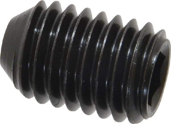 Holo-Krome - 1/2-13 UNC, 3/4" OAL, Cup Point Set Screw - Grade 8 Alloy Steel, 1/4" Key - Americas Industrial Supply