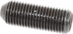 Holo-Krome - 3/8-24 UNF, 1" OAL, Cup Point Set Screw - Grade 8 Alloy Steel, 3/16" Key - Americas Industrial Supply