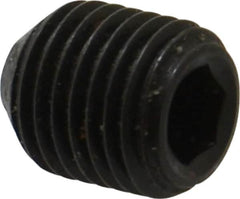Holo-Krome - 7/16-20 UNF, 1/2" OAL, Cup Point Set Screw - Grade 8 Alloy Steel, 7/32" Key - Americas Industrial Supply