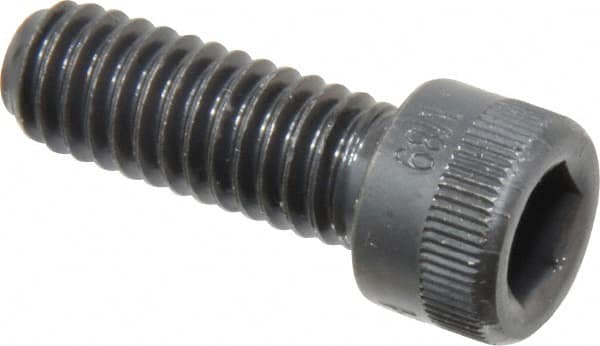 Made in USA - 5/16-18 UNC Hex Socket Drive, Socket Cap Screw - Alloy Steel, Black Oxide Finish, Fully Threaded, 7/8" Length Under Head - Americas Industrial Supply