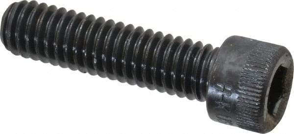 Made in USA - 5/16-18 UNC Hex Socket Drive, Socket Cap Screw - Alloy Steel, Black Oxide Finish, Fully Threaded, 1-1/4" Length Under Head - Americas Industrial Supply