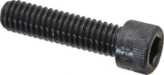Made in USA - 5/16-18 UNC Hex Socket Drive, Socket Cap Screw - Alloy Steel, Black Oxide Finish, Fully Threaded, 1-1/4" Length Under Head - Americas Industrial Supply