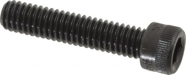 Made in USA - 5/16-18 UNC Hex Socket Drive, Socket Cap Screw - Alloy Steel, Black Oxide Finish, Fully Threaded, 1-1/2" Length Under Head - Americas Industrial Supply