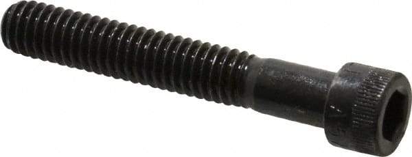 Made in USA - 5/16-18 UNC Hex Socket Drive, Socket Cap Screw - Alloy Steel, Black Oxide Finish, Partially Threaded, 2" Length Under Head - Americas Industrial Supply