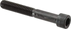 Made in USA - 5/16-18 UNC Hex Socket Drive, Socket Cap Screw - Alloy Steel, Black Oxide Finish, Partially Threaded, 2-1/4" Length Under Head - Americas Industrial Supply