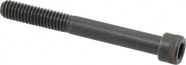 Made in USA - 5/16-18 UNC Hex Socket Drive, Socket Cap Screw - Alloy Steel, Black Oxide Finish, Partially Threaded, 2-3/4" Length Under Head - Americas Industrial Supply