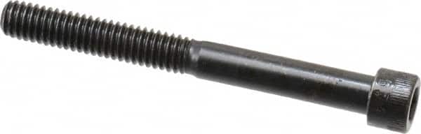 Made in USA - 5/16-18 UNC Hex Socket Drive, Socket Cap Screw - Alloy Steel, Black Oxide Finish, Partially Threaded, 3" Length Under Head - Americas Industrial Supply