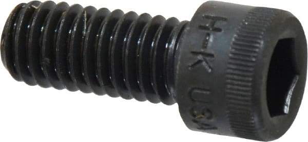 Made in USA - 3/8-16 UNC Hex Socket Drive, Socket Cap Screw - Alloy Steel, Black Oxide Finish, Fully Threaded, 7/8" Length Under Head - Americas Industrial Supply