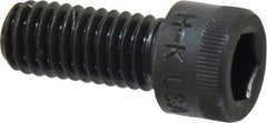 Made in USA - 3/8-16 UNC Hex Socket Drive, Socket Cap Screw - Alloy Steel, Black Oxide Finish, Fully Threaded, 7/8" Length Under Head - Americas Industrial Supply