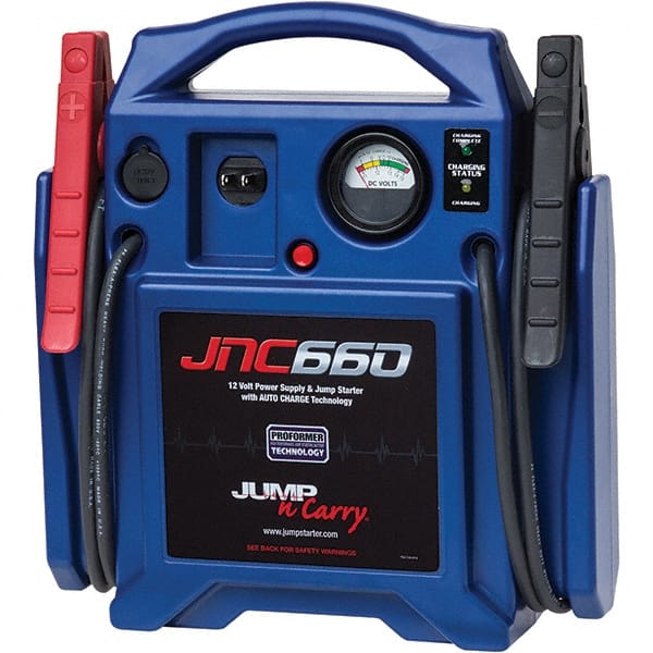 Jump-N-Carry - Automotive Battery Chargers & Jump Starters; Type: Jump Starter ; Amperage Rating: 1700 ; Starter Amperage: 425 ; Voltage: 12 VDC ; Battery Size Group: 12 Volt - Americas Industrial Supply