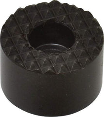 Fairlane - 3/4" Diam, 3/8" High, No. 10 C Bore SHCS, Counterbored, Extra Fine Tooth Grade Diamond Serration Tooth Pattern, High Speed Steel, Round Positioning Gripper - Black Oxide Coated - Americas Industrial Supply