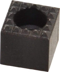 Fairlane - 1/2" Square, 1/2" High, #10 C Bore SHCS Size, Extra Fine Tooth Grade, Diamond Serration, High Speed Steel, Square Positioning Gripper - 0.03 x 45A° Chamfer, 1/4" Counterbore Depth, Black Oxide Finish - Americas Industrial Supply