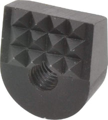 Fairlane - Fine 10-32 High Speed Steel Angled Positioning Gripper - Black Oxide Finish, 3/8" High, 9/16" Wide, 0.65" Top Length, 0.6" Bottom Length, 15° Gripping Angle, 0.03 x 45° Chamfer - Americas Industrial Supply