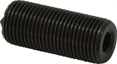 Fairlane - Serrated Tooth, 5/8-18, 1/4" Internal Hex, 1-1/2" Thread Length, Black Oxide Finish, Fully Threaded, Adjustable Positioning Gripper - Fine Tooth Grade - Americas Industrial Supply