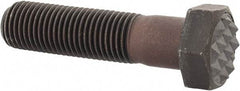 Fairlane - Serrated Tooth, 3/8-24, 1-1/2" Shank Length, 1-1/8" Thread Length, Black Oxide Finish, Hex Head, Adjustable Positioning Gripper - 1/2" Pad Diam, 9/16" Hex, 9/32" Head Height, Fine Tooth Grade - Americas Industrial Supply