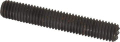 Fairlane - Serrated Tooth, 1/2-13, 1/4" Internal Hex, 3" Thread Length, Black Oxide Finish, Fully Threaded, Adjustable Positioning Gripper - 3/8" Pad Diam, Fine Tooth Grade - Americas Industrial Supply