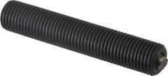 Fairlane - 3/8-24, 2" Thread Length, 3/16" Ball Diam, Serrated Ball Pad Surface, Alloy Steel, Black Oxide, Threaded, Swivel Action Gripper Assemblies - 5/32" Contact Diam, High Speed Steel Ball - Americas Industrial Supply