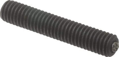 Fairlane - 3/8-16, 2" Thread Length, 3/16" Ball Diam, Serrated Ball Pad Surface, Alloy Steel, Black Oxide, Threaded, Swivel Action Gripper Assemblies - 5/32" Contact Diam, High Speed Steel Ball - Americas Industrial Supply