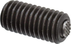 Fairlane - 1/2-13, 1" Thread Length, 9/32" Ball Diam, Serrated Ball Pad Surface, Alloy Steel, Black Oxide, Threaded, Swivel Action Gripper Assemblies - 1/4" Contact Diam, High Speed Steel Ball - Americas Industrial Supply