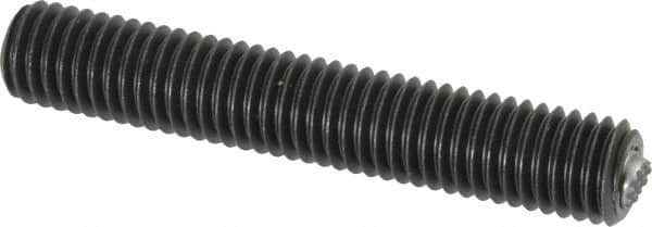 Fairlane - 1/2-13, 3" Thread Length, 9/32" Ball Diam, Serrated Ball Pad Surface, Alloy Steel, Black Oxide, Threaded, Swivel Action Gripper Assemblies - 1/4" Contact Diam, High Speed Steel Ball - Americas Industrial Supply