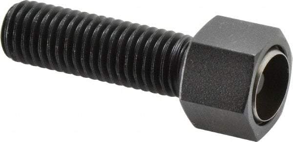 Fairlane - 5/8-11, 2" Thread Length, 3/4" Ball Diam, Alloy Steel, Hex Head, Swivel Action Gripper Assemblies - 11/16" Head Height, 15/16" Hex, Stainless Steel Ball - Americas Industrial Supply